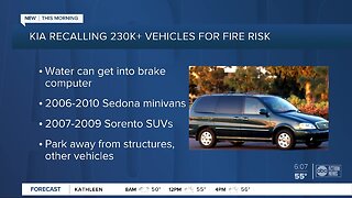 Kia recalls SUVs, vans; electrical problem can cause fires