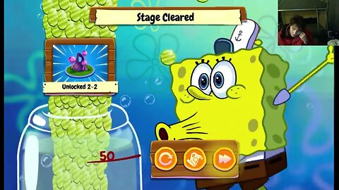 Nickelodeon SpongeBob SquarePants SpongeBob Run Stage 2-2 Walkthrough Gameplay With Live Commentary