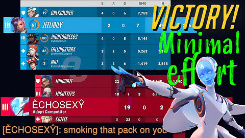 I destroyed ĔCHOSEXŶ In Overwatch