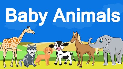 Baby Animals - Animals and their babies -Baby Animals Name in English-vocabulary for kids