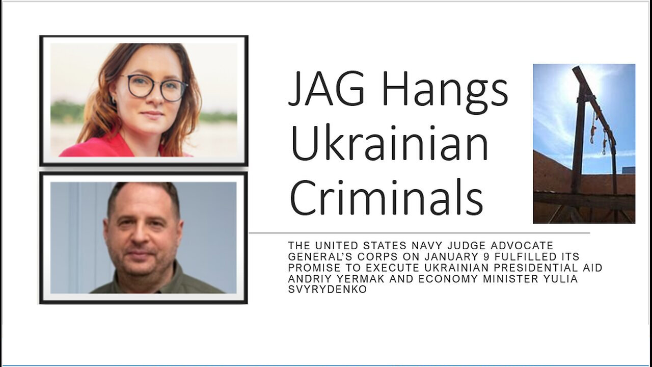 JAG Hangs the Ukrainian Criminals at Camp Blaz, GUAM.