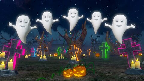 Five Little Ghosts | Halloween Cartoons for Children | Nursery Rhymes by Little Treehouse