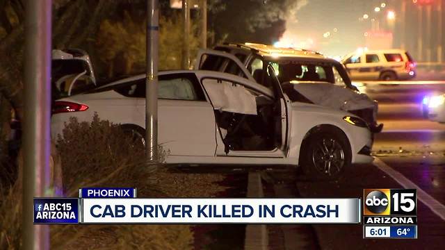 Cab driver killed in early morning crash in Phoenix