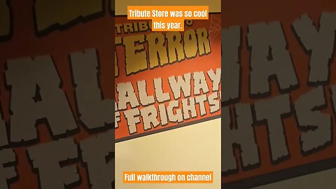 HHN32 Tribute Store #hhn32 #halloween #universalstudios #themeparks #scarezone #tribute