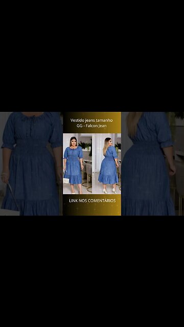 Vestido jeans tamanho GG - mega promoção