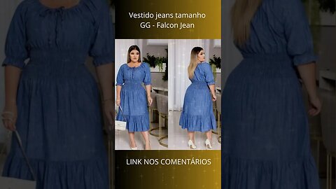 Vestido jeans tamanho GG - mega promoção