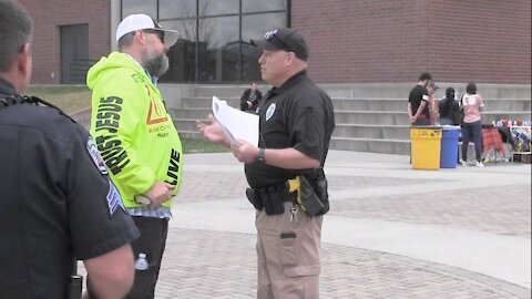 Preacher THREATENED w/FELONY CHARGES While Preaching at UC-Denver (Public Campus) - Kerrigan Skelly