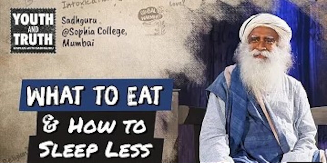 Advice to eat right and sleep less