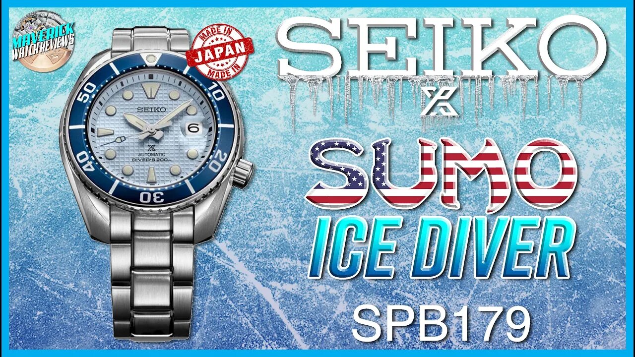 USA Exclusive! | Seiko Prospex Ice Diver Sumo 200m Automatic SPB179 Unbox & Review