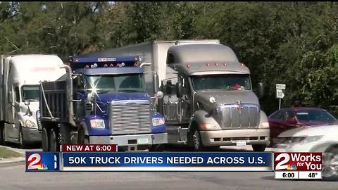 Truck driver shortage nationwide leads to high demand for jobs in Green Country
