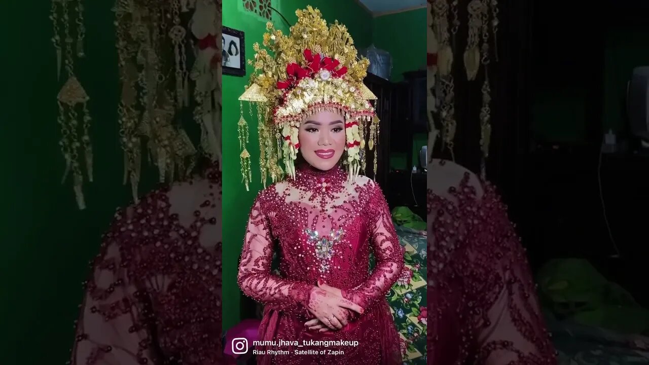 PENGANTIN ADAT PALEMBANG MODIFIKASI KEBAYA /SUMATERA SELATAN INDONESIA #shorts #short #shortvideo