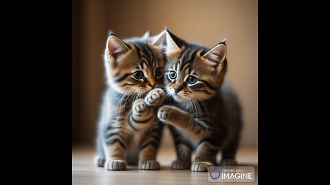 cute kittens playing