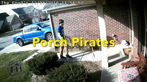 Porch Pirates Caught in the Act and Confronted