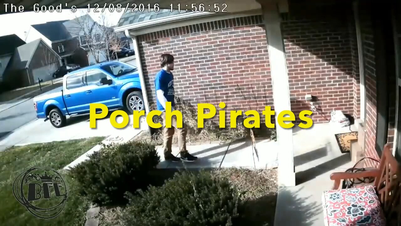 Porch Pirates Caught in the Act and Confronted