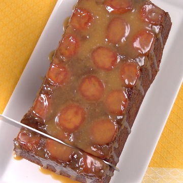 Your favourite recipe with a twist: Upside-down banana bread