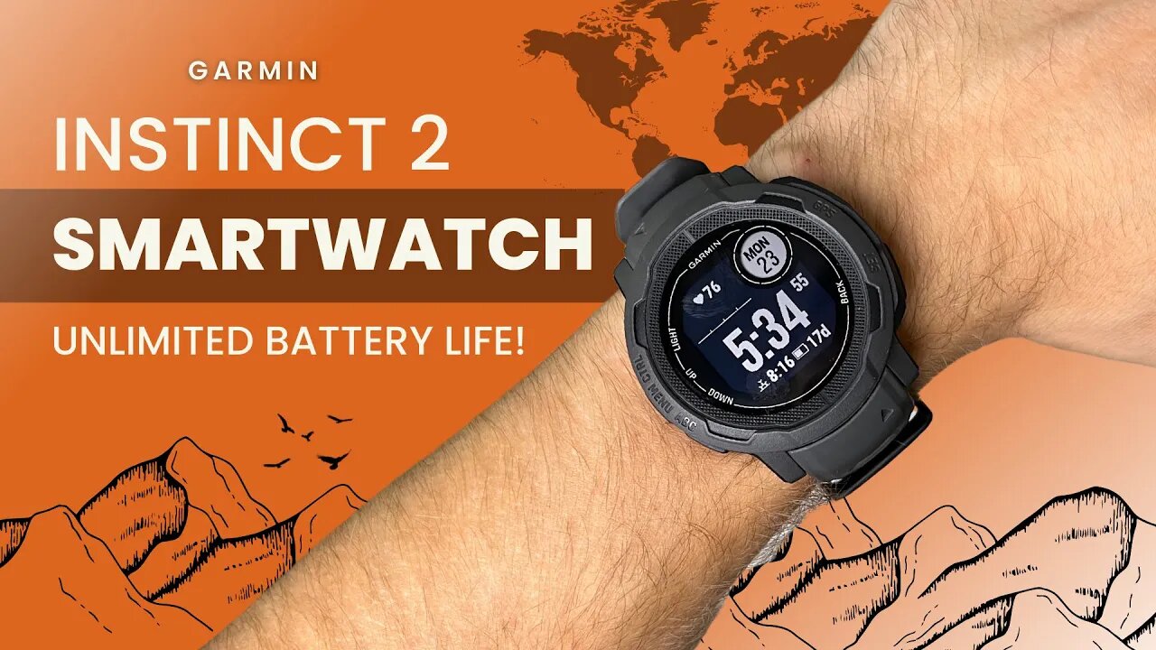 Garmin Instinct 2: Review | Smartwatch with UNLIMITED battery life!