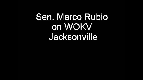 Sen. Marco Rubio talks National Debt on WOKV in Jacksonville