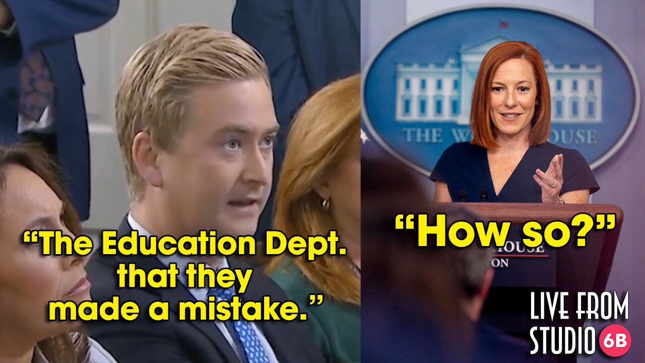 Psaki Won't Admit Education Dept. Made Mistake Pushing Radical Agenda in Schools!