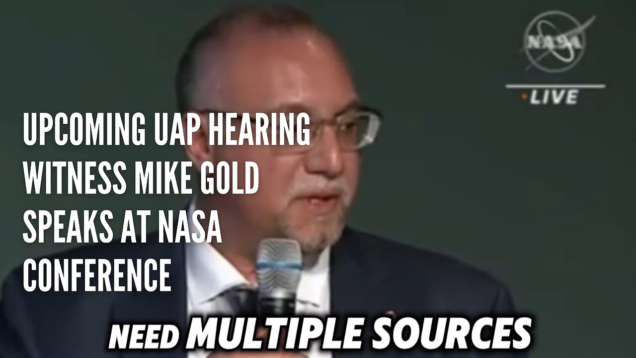 Upcoming UAP Hearing Witness Mike Gold Speaks at NASA Conference