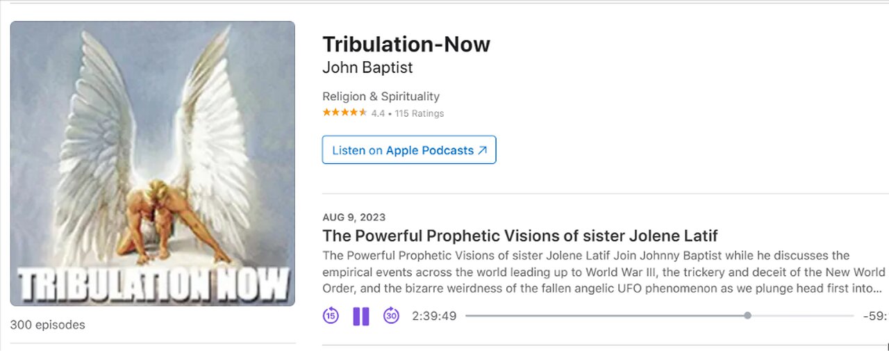 Tribulation-Now - The Powerful Prophetic Visions of sister Jolene Latif