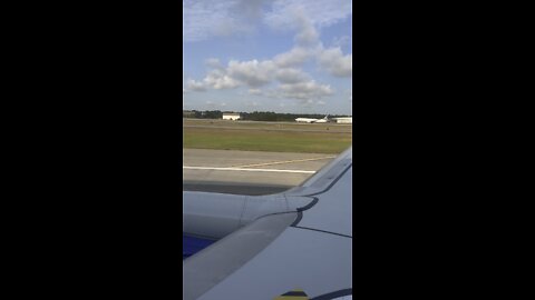 Tandem Plane Takeoff