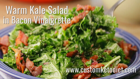 Warm Kale Salad in Bacon Vinaigrette