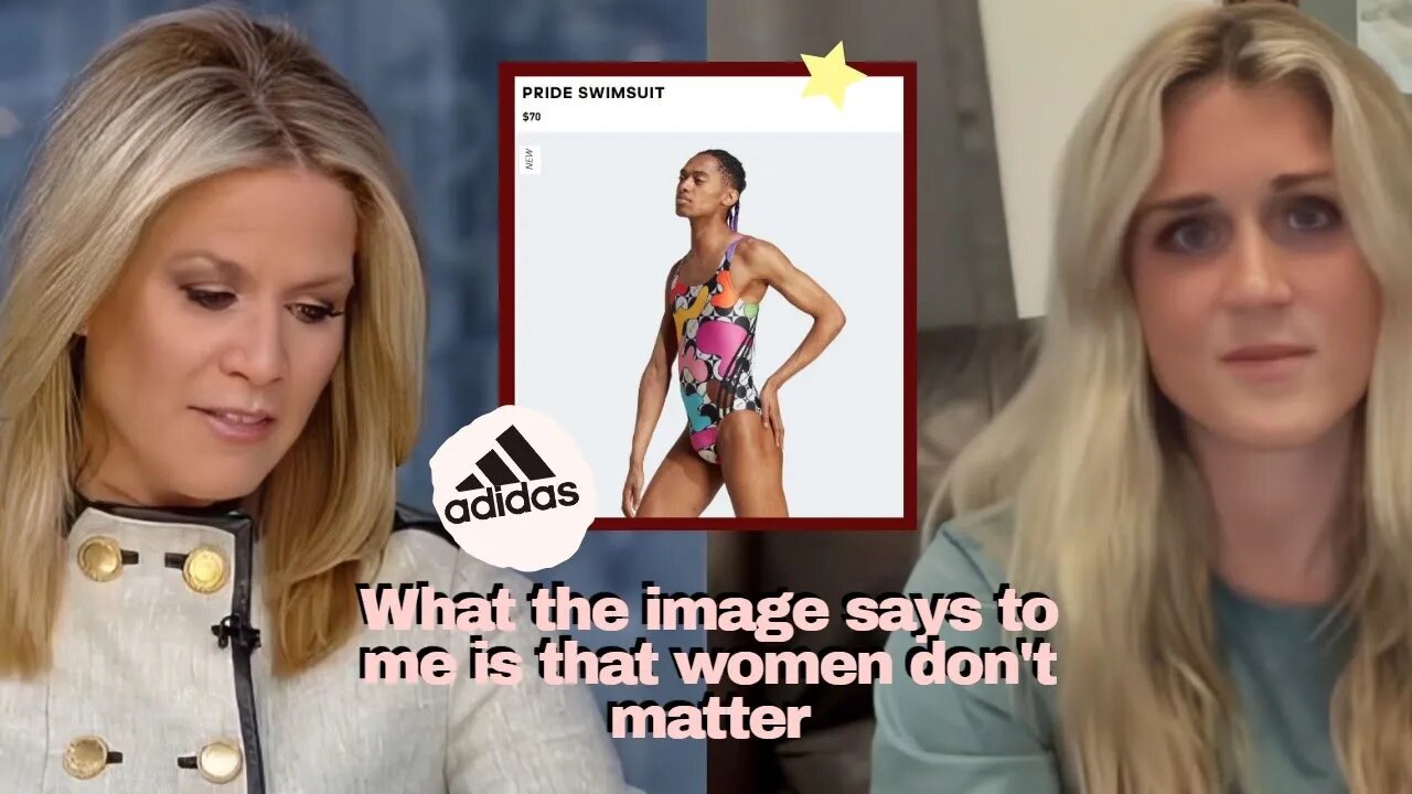 Riley Gaines, On A Swimsuit Ad From Adidas Featuring A Biological Male