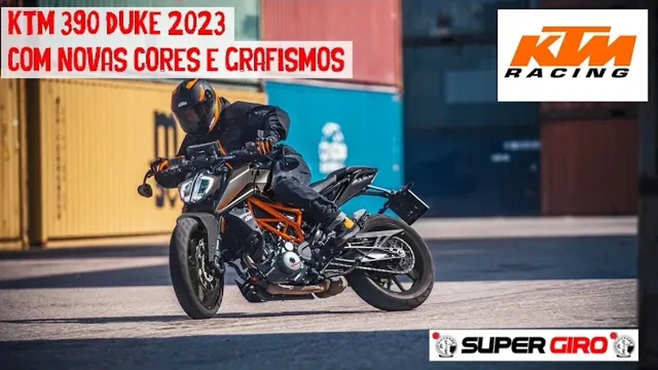 KTM 390 Duke 2023 com novos grafismos chega na Europa #CANALSUPERGIRO