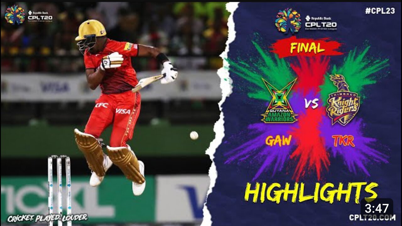 CPL FAINAL | Highlights | Saim Ayub | Batting | big thrill|