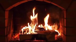 Relaxing Fireplace Sounds - BurningFireplace & Crackling Fire Sounds