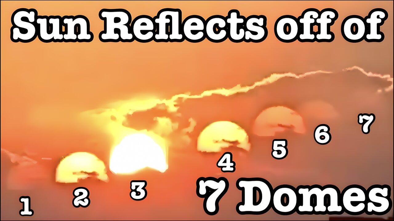 Sun Reflects off of 7 Domes