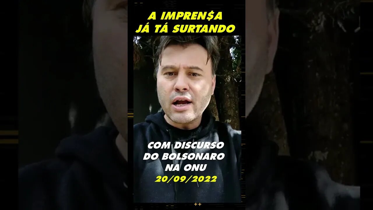IMPREN$A já está choramingando após discurso de #Bolsonaro na #onu #shorts #bolsonaro2022