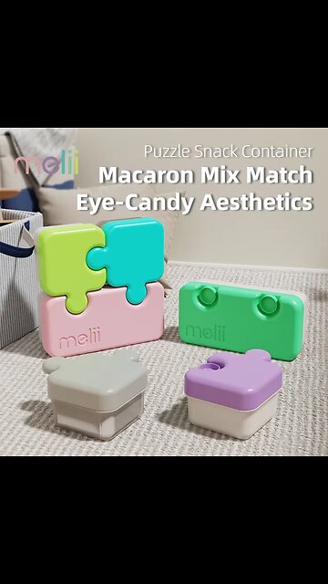 Melii Puzzle Container Fruit Lunch Box Picnic Box