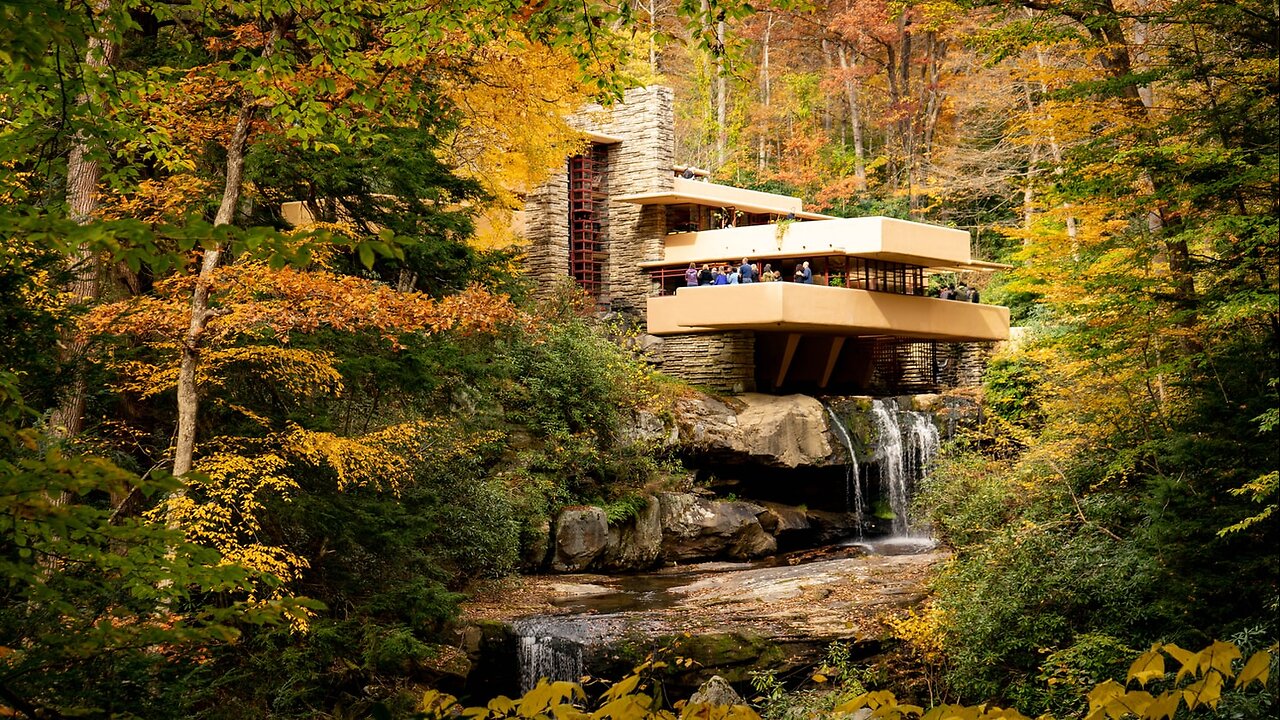 "The House on the Waterfall" (1987 - WQED) Frank Lloyd Wright's Fallingwater House