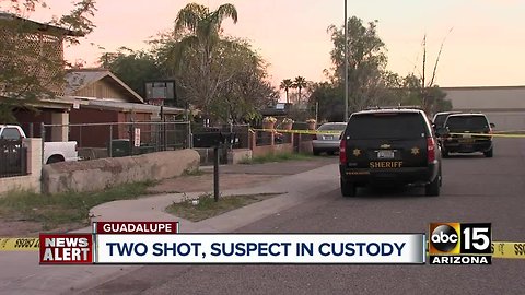 Two shot, suspect in custody in Guadalupe shooting