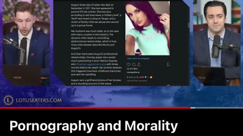 Regarding the film pornography and morality by the lotuseaters