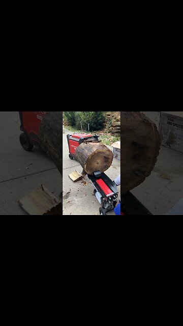 Harbor Freight 5 ton log splitter