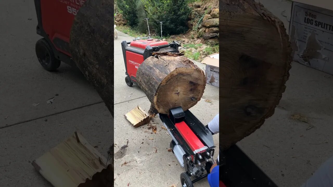 Harbor Freight 5 ton log splitter