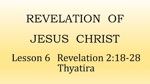 Revelation 2:18-29