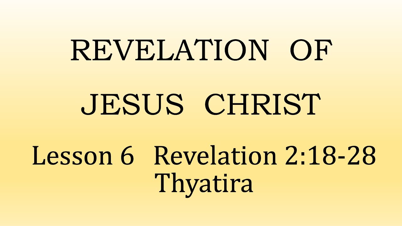 Revelation 2:18-29