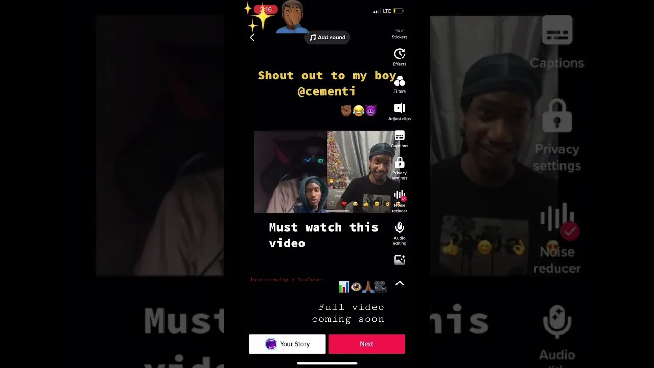 Interviewing a youtuber@Cementi #shorts 😆 👈🏾