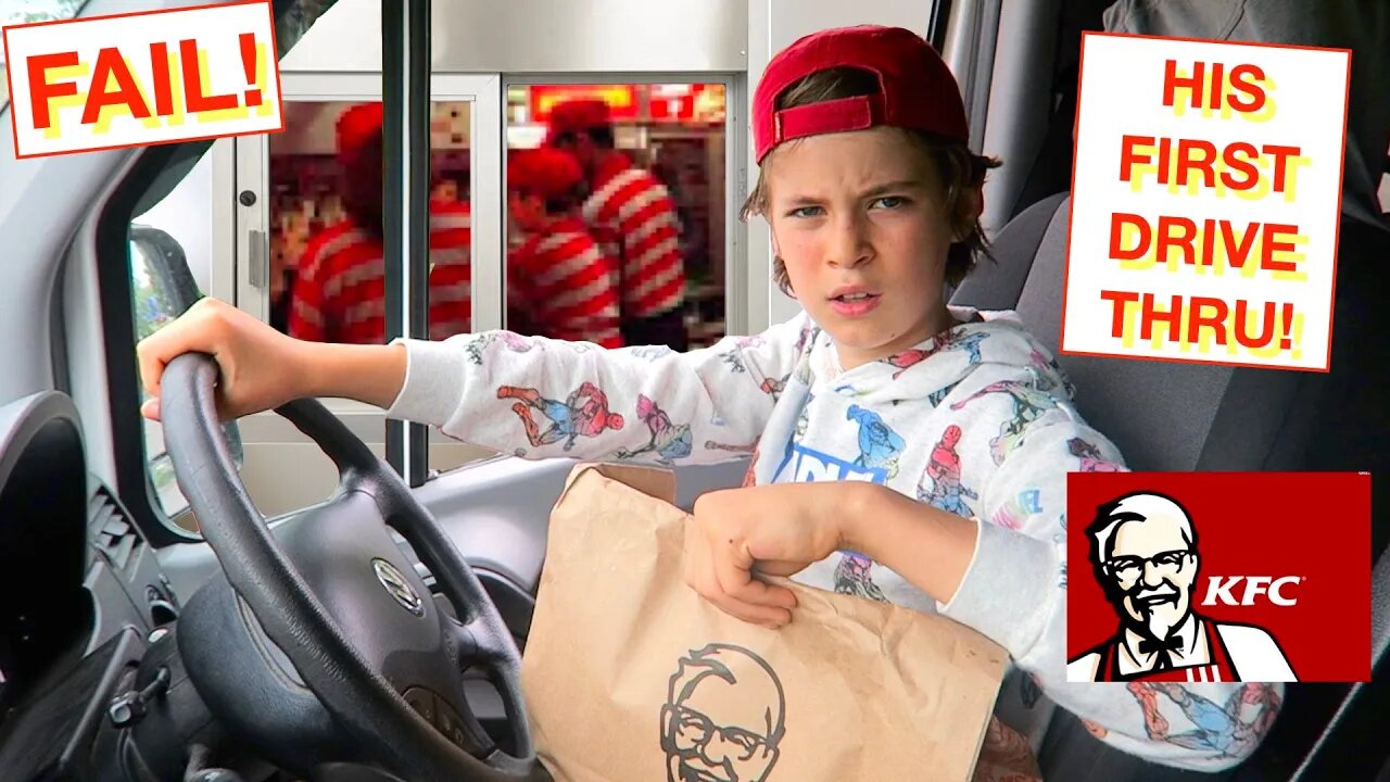 His first ever DRIVE THRU *Gone wrong!