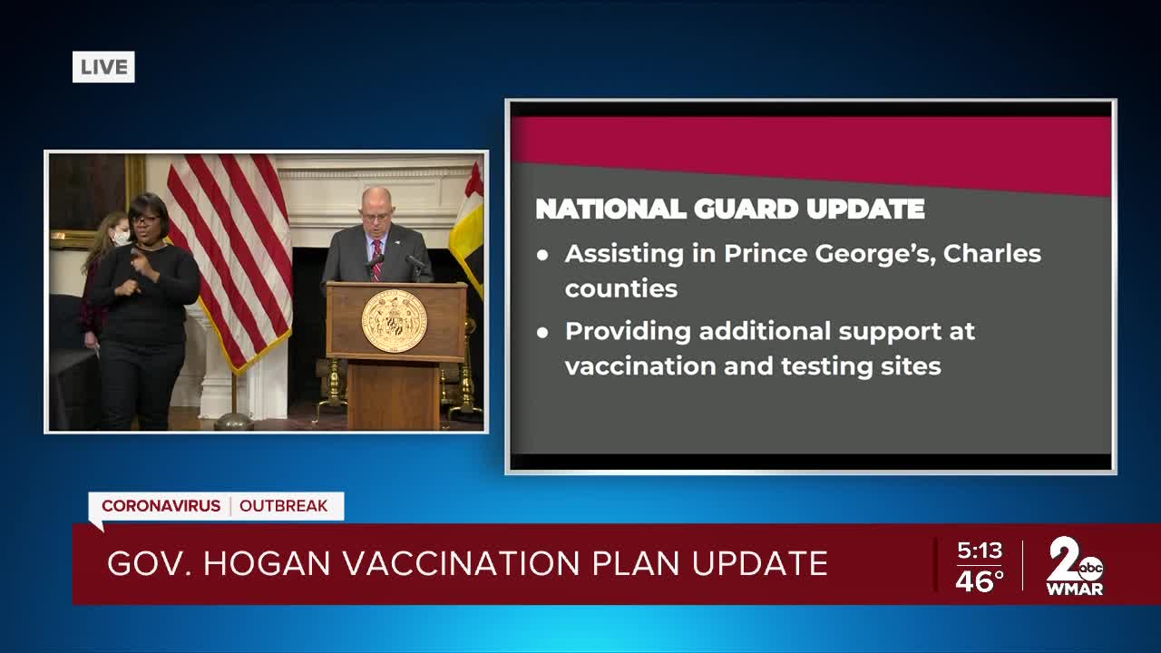 Governor Larry Hogan provides a vaccination plan update