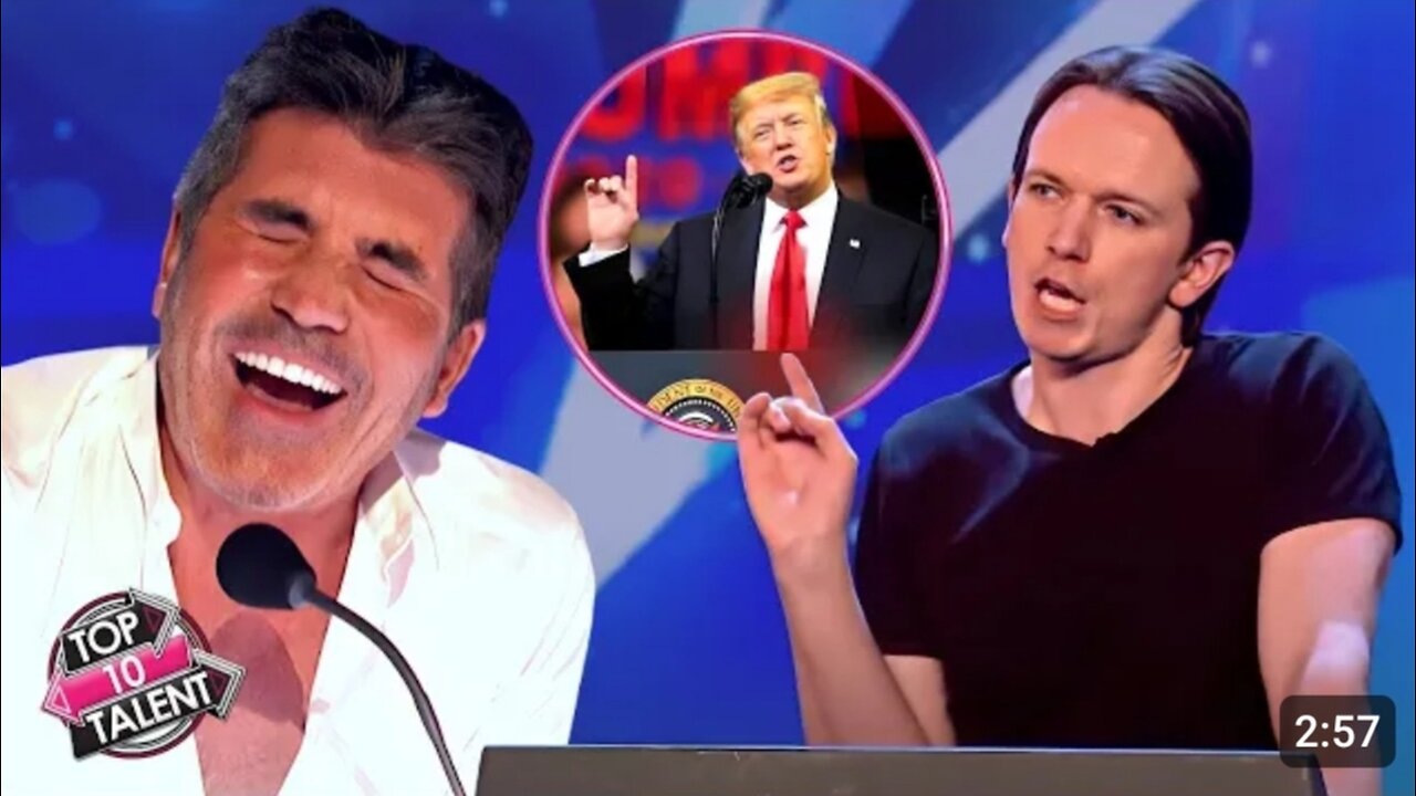 BEST Donald Trump Impression Has Simon Cowell LOL!