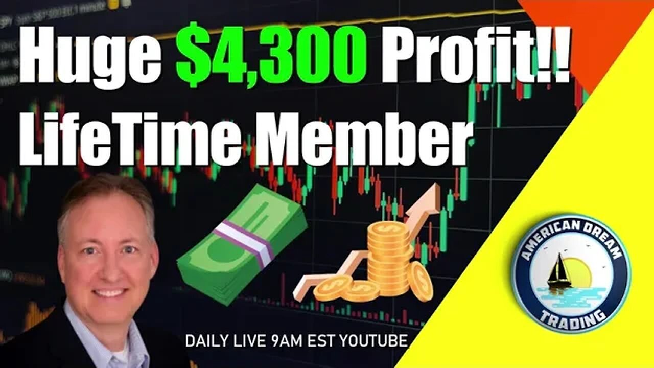 Huge $4,300 Profit Lifetime Member Stock Market Profits