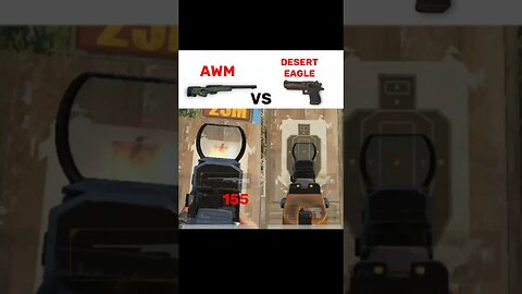 AWM VS Desert Eagle damage 😱 #pubg #pubgtipsandtricks