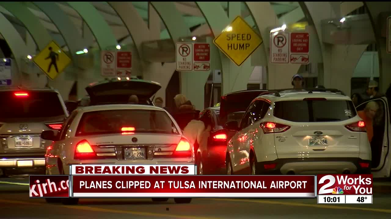 American Airlines plane clipped by an Allegiant plane at TIA