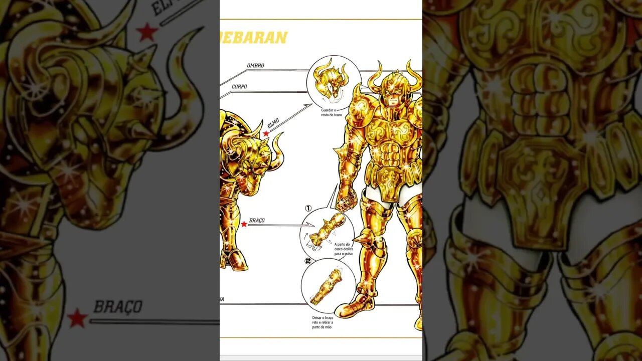 Os Cavaleiros Do Zodíaco - Armadura De Touro - Aldebaran [Pause o Vídeo Caso Não Consiga Ler]