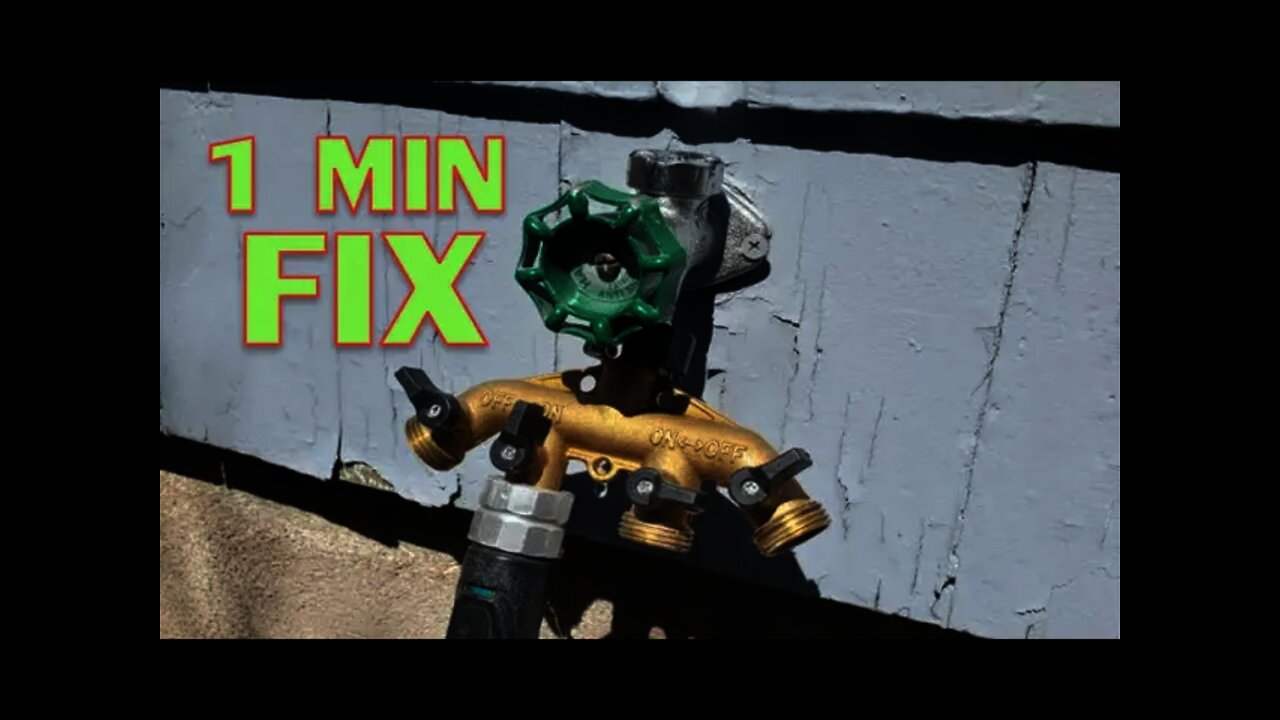 Outside House Faucet Hose Fix - Spigot Repair How To