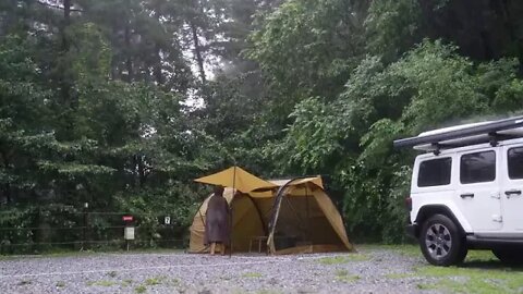 15 $$$$$ A wet tent in a rainstorm! I spent sweet time alone in the downpourcamping in the rainstorm